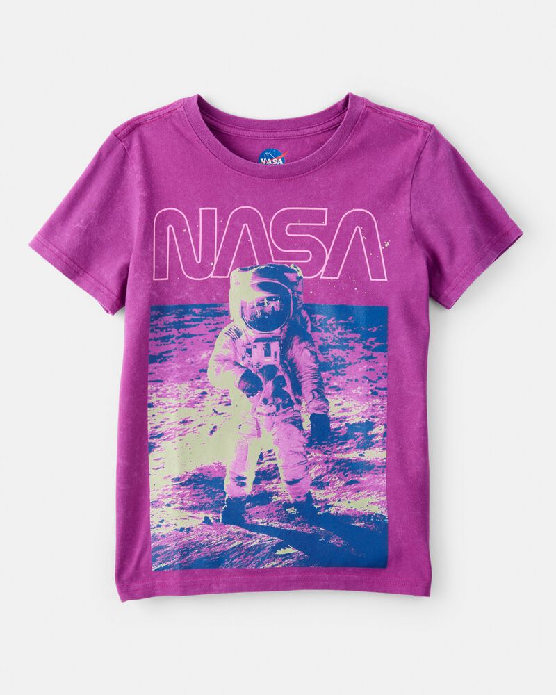 Kid NASA Space Short-Sleeve Graphic Tee - Purple, image 1 of 2 slides