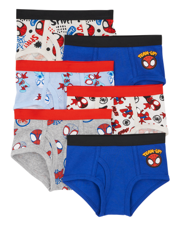 Toddler 6-Pack Spider-Man Cotton Briefs Underwear, 