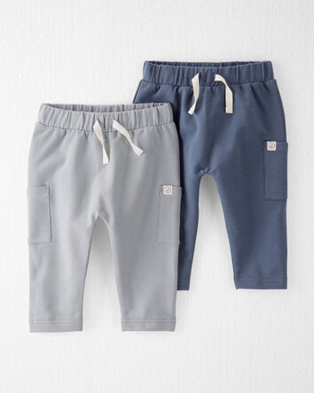 Baby 2-Pack Organic Cotton Pants, 