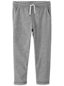 Grey - Baby Pull-On Fleece Pants
