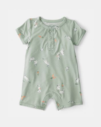 Baby Easter Bunny PurelySoft Romper - Green, 