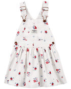 Baby Floral Print Jumper Dress, image 1 of 3 slides