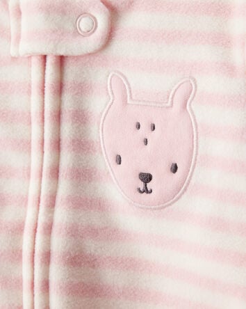 Baby Girl Deer Loose Fit Long-Sleeve Sleep & Play Pajamas - Pink, 