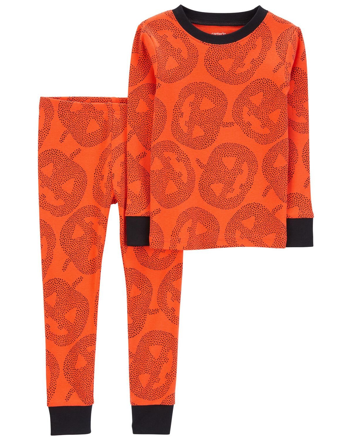 Orange Toddler 2Piece Halloween Pumpkins 100 Snug Fit Cotton Pajamas