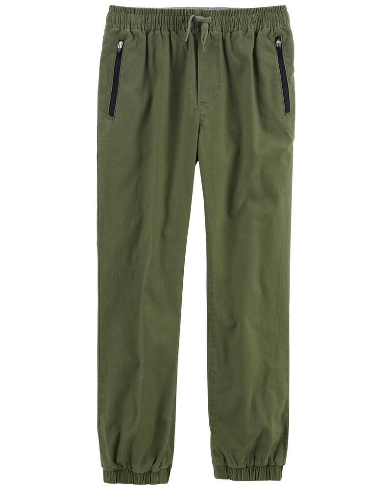 Kid Stretch Canvas Pull-On Joggers, image 1 of 1 slides