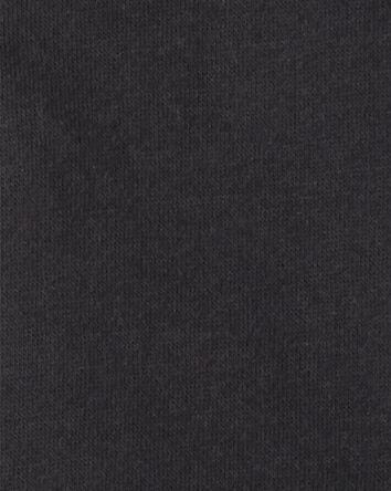 Toddler Boy Solid Fleece Quarter Zip Sweatshirt - Black, 