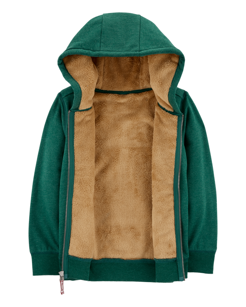 Kid Zip-Up Fleece Hoodie, image 2 of 4 slides