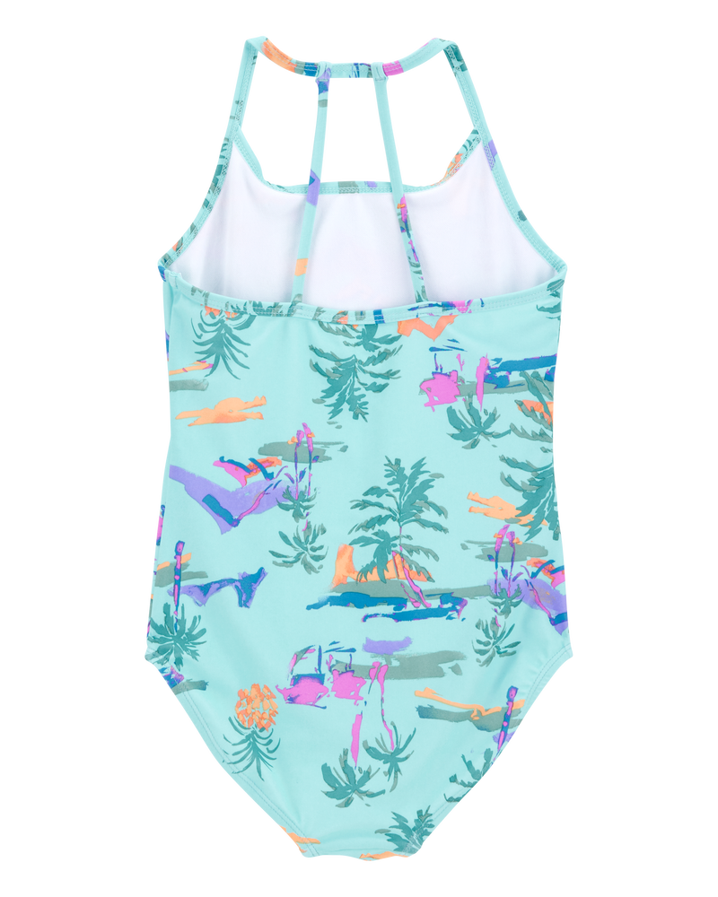 Kid  Tropical 1-Piece and Sarong Set, image 3 of 5 slides