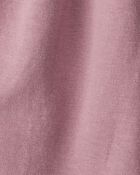 Baby Long-Sleeve Ruffle Dress Made with Organic Cotton in Desert Mauve, image 4 of 6 slides