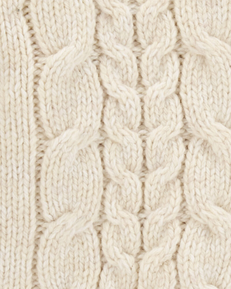 Baby Classic Cable Knit Cardigan , image 2 of 3 slides