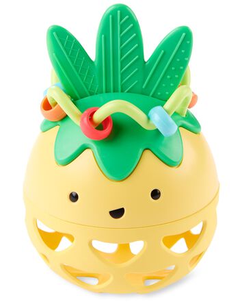 Farmstand Roll-Around Pineapple Rattle Baby Toy, 