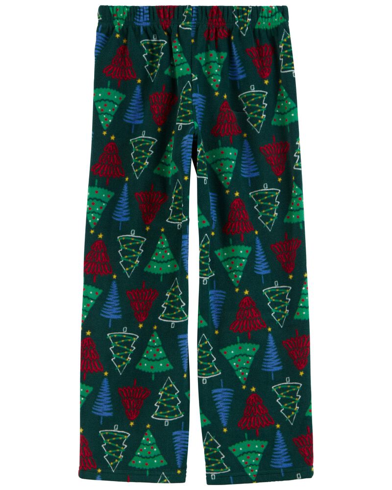 Kid Christmas Tree Pull-On Fleece Pajama Pants, image 2 of 4 slides