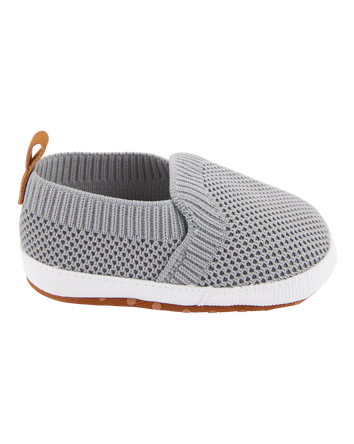 Baby Mesh Slip-On Shoes - Grey, 