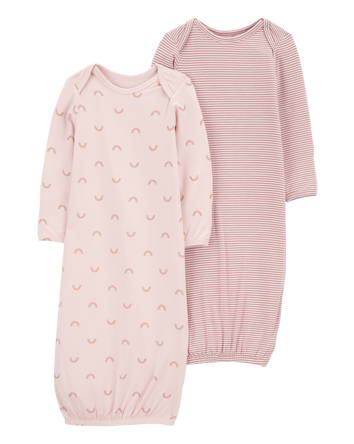 Baby Rainbow 2-Pack PurelySoft Sleeper Gowns, 