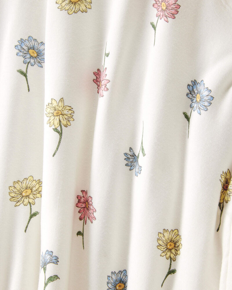 Baby Girl Floral PurelySoft Blanket - Ivory, image 2 of 3 slides