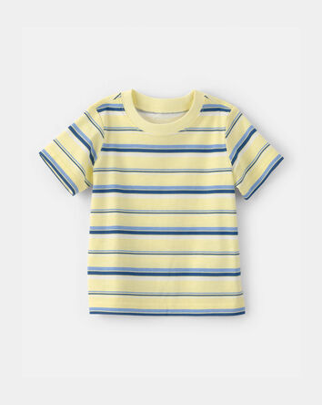 Baby Striped T-Shirt - Yellow/Blue, 