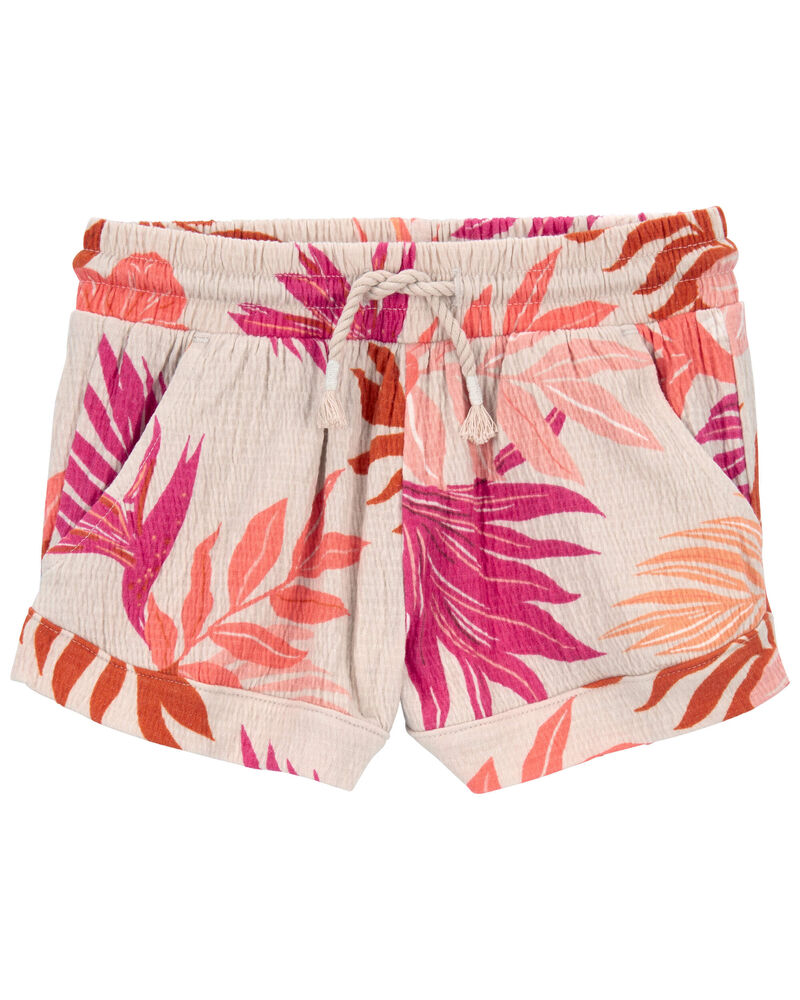 Baby Floral Pull-On Knit Gauze Shorts, image 1 of 2 slides