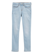 Kid Blue Ice Wash Slim Fit Skinny-Leg Jeans, image 1 of 5 slides