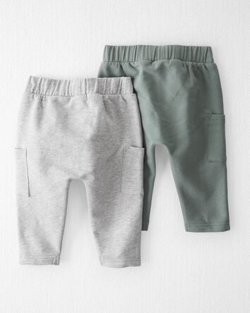 Baby 2-Pack Organic Cotton Pants, 
