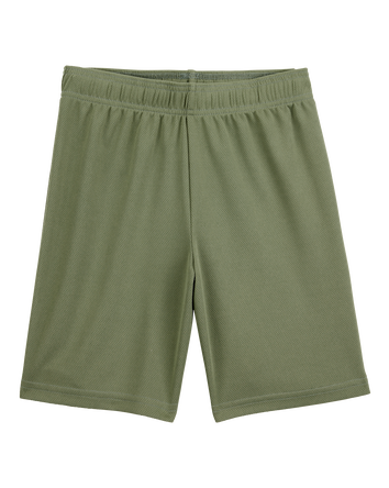 Boys Active Mesh Shorts - Green, 