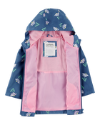 Toddler Color Changing Rain Jacket - Navy, image 6 of 6 slides