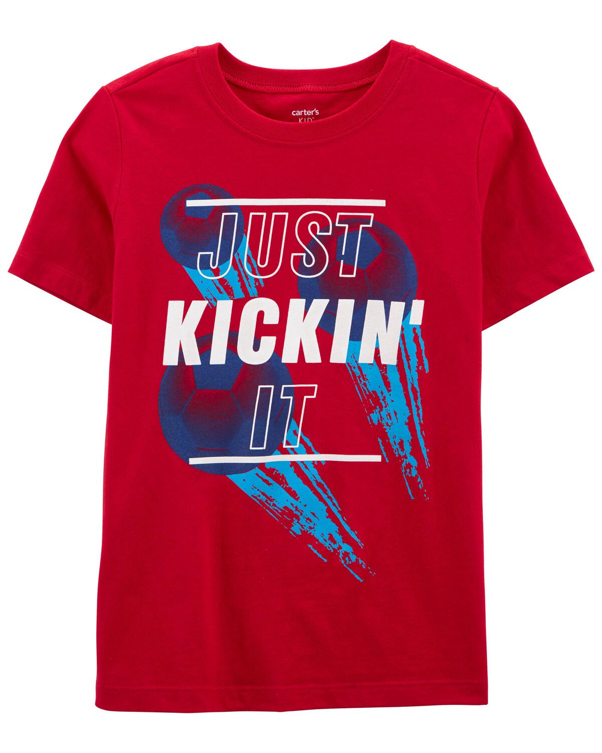 Red Kid Just Kickin' It Soccer Graphic Tee | carters.com