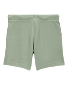 Baby Waffle Knit Drawstring Shorts - Green, image 2 of 5 slides