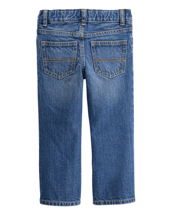 Baby Medium Blue Wash Boot-Cut Jeans, 