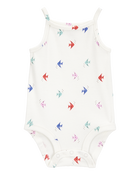 Baby Fish Print Sleeveless Bodysuit, image 1 of 3 slides
