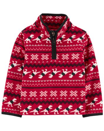 Toddler Dino Fair Isle Microfleece Cozie , 