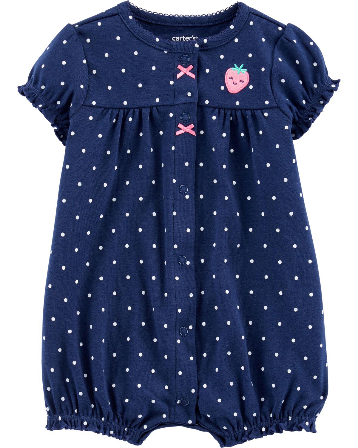 Strawberry Snap-Up Romper