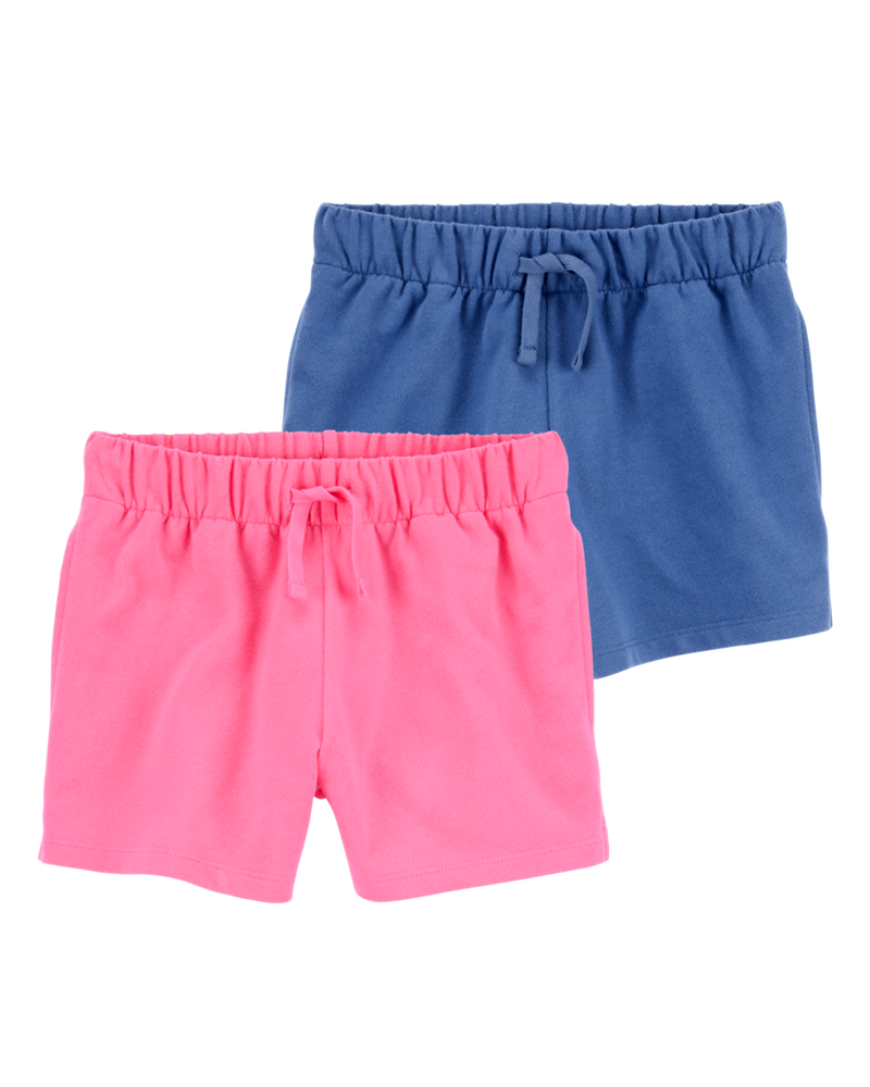 Kid 2-Pack Pull-On French Terry Shorts, image 1 of 7 slides