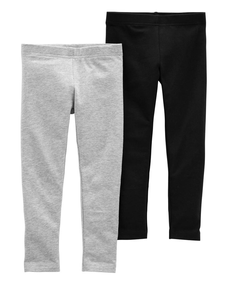 Toddler 2-Pack Cotton Stretch Leggings, image 1 of 2 slides