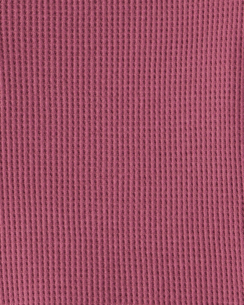 Toddler Boy Long-Sleeve Henley T-Shirt - Red, image 2 of 3 slides