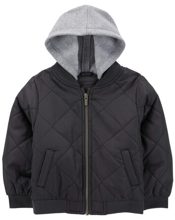 Toddler Quilted Bomber Jacket, 
