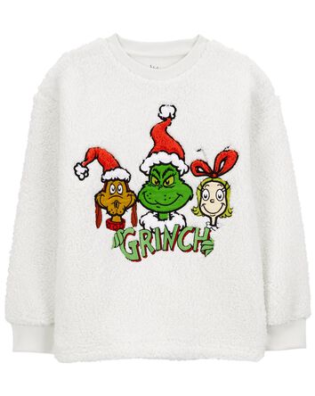 Toddler Grinch Fuzzy Pullover, 