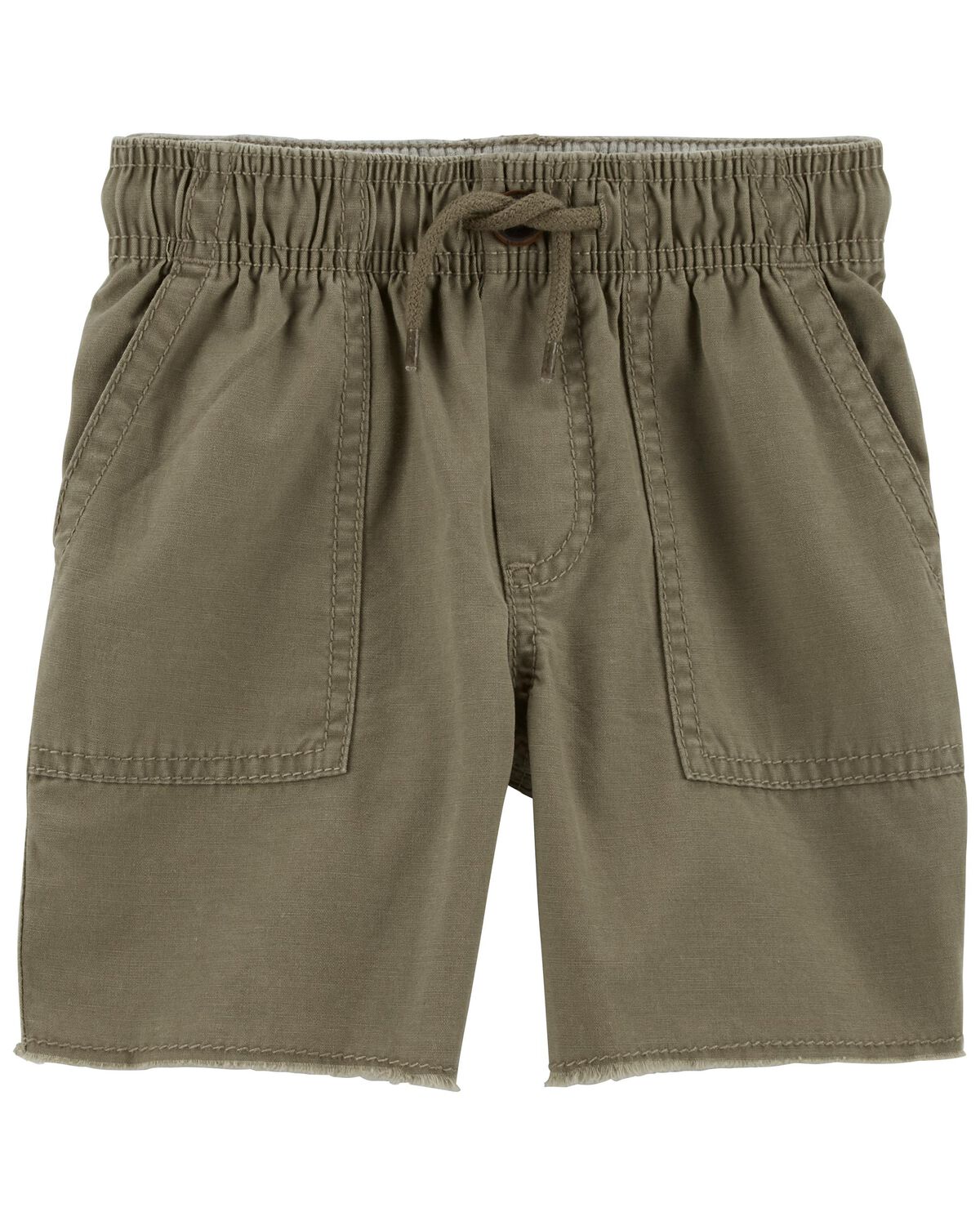 Olive Baby Canvas Trail Shorts | carters.com