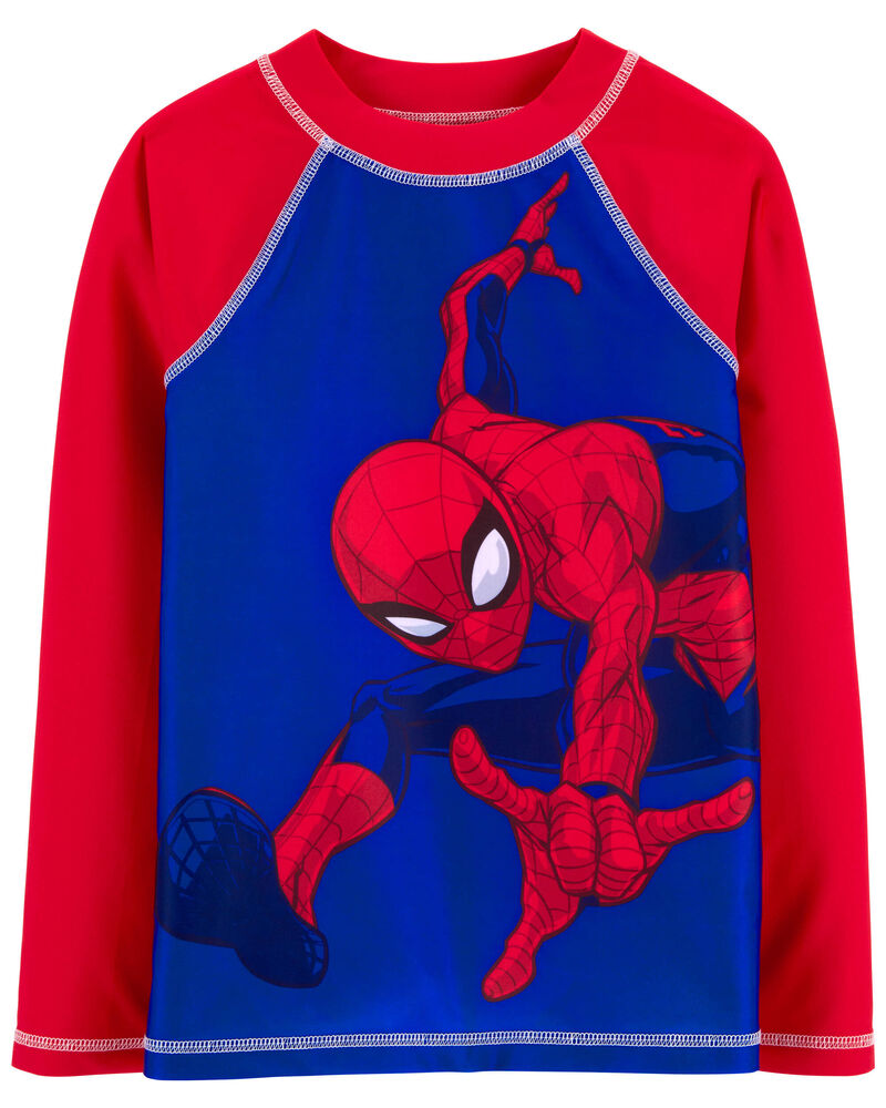 Kid Spider-Man Rashguard, image 1 of 2 slides