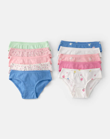 Toddler Girl 10-Pack Fruit Hipster Underwear, 