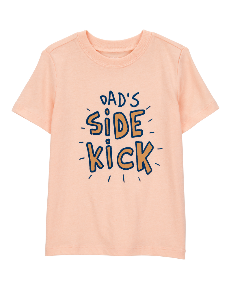 Toddler Dad's Side Kick Short-Sleeve Graphic Tee - Orange, image 1 of 3 slides