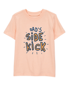 Toddler Dad's Side Kick Short-Sleeve Graphic Tee - Orange, image 1 of 3 slides