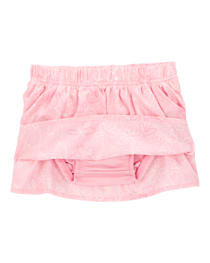 Baby 2-Piece Print Skort Set - Pink, image 2 of 4 slides