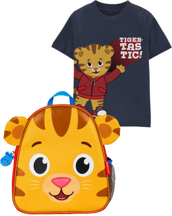 Daniel Tiger Tee & Little Kid Backpack Set, 