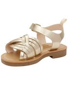 Toddler Metallic Sandals, image 6 of 7 slides