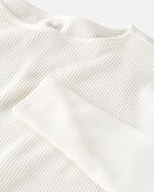 Adult Women's Maternity Loose-Fit Waffle Knit Tee, image 5 of 5 slides