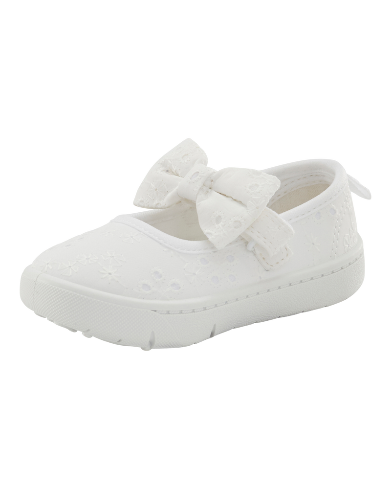 Baby  Every Step® First Walker Eyelet Mary Jane Sneakers - White, image 7 of 7 slides