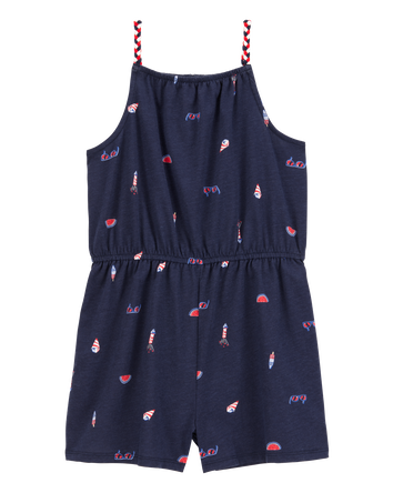 Kid 4th Of July Popsicle Romper, 