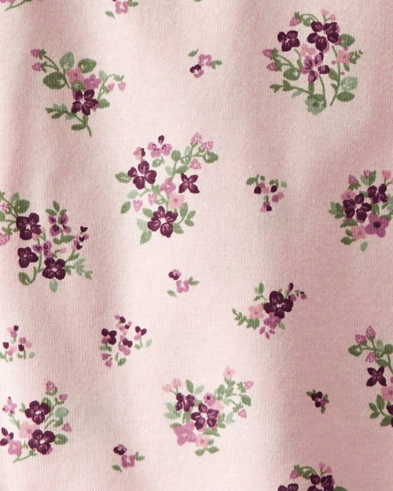 Toddler Organic Cotton Pajamas Set in Wildberry Bouquet, image 3 of 4 slides