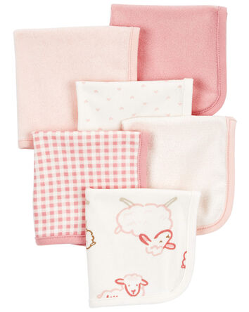 6-Pack Wash Cloths, 