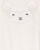 Baby Sheep Fuzzy Jumpsuit, image 2 of 3 slides